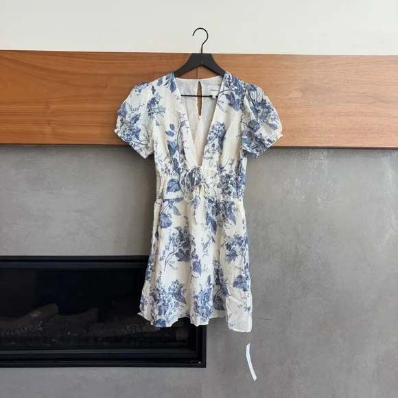 NWT Reformation Grady Mini Dress, Size 6